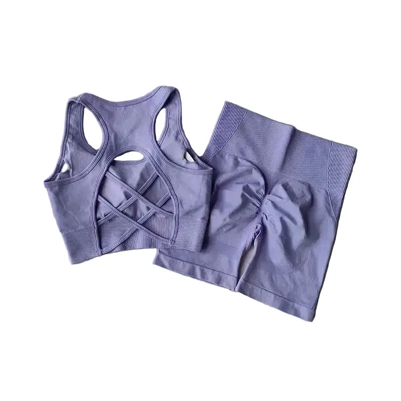 Women’s High-Waist Seamless Workout Set