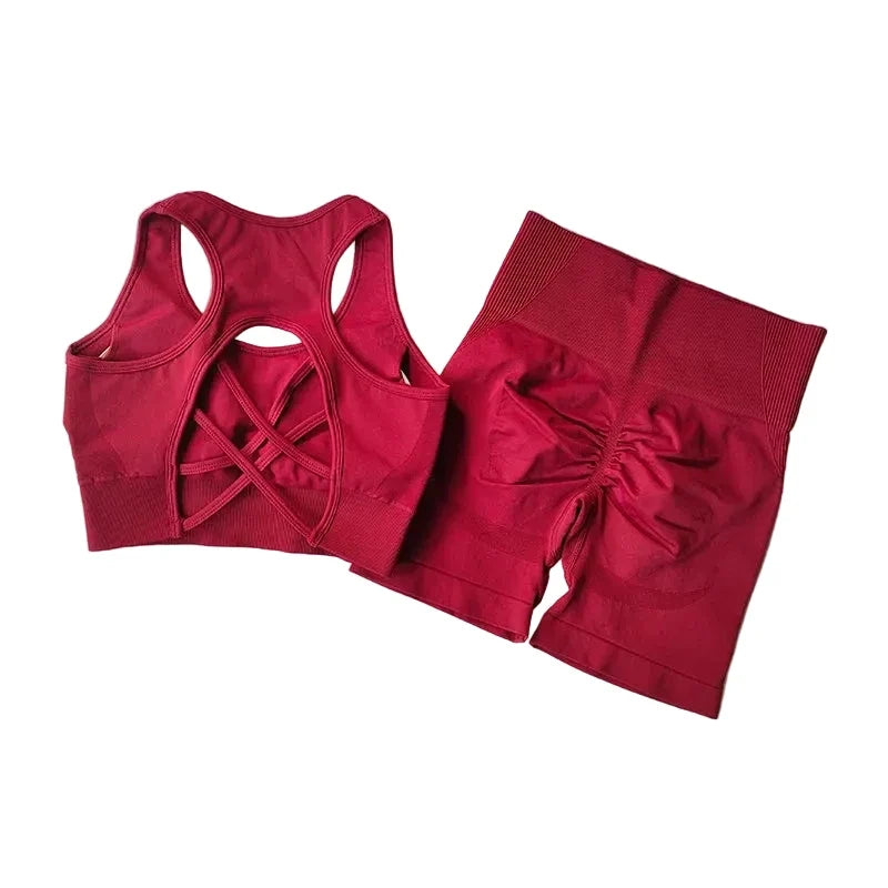 Women’s High-Waist Seamless Workout Set