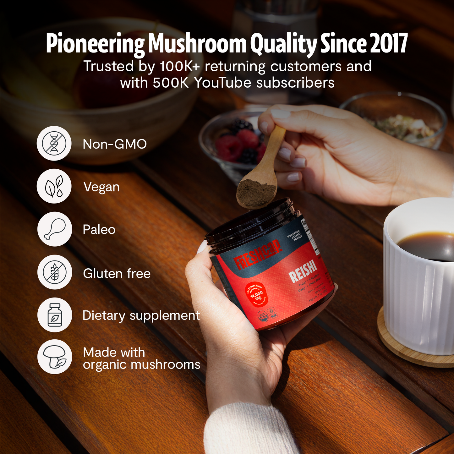 Organic Reishi Mushroom Powder